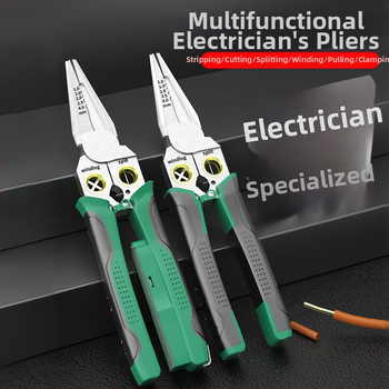 8-u-1 višenamjenska kliješta za mjerenje i skidanje izolacije žice, rezanje žice, izvlačenje žice, škare za žicu i kabele, kliješta za guljenje, kliješta za krimpovanje električnih žica