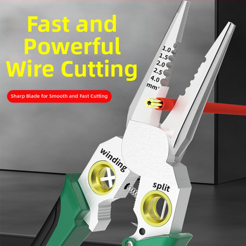 8-u-1 višenamjenska kliješta za mjerenje i skidanje izolacije žice, rezanje žice, izvlačenje žice, škare za žicu i kabele, kliješta za guljenje, kliješta za krimpovanje električnih žica