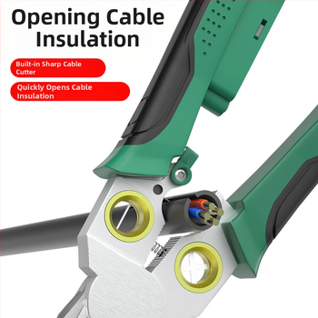 8-u-1 višenamjenska kliješta za mjerenje i skidanje izolacije žice, rezanje žice, izvlačenje žice, škare za žicu i kabele, kliješta za guljenje, kliješta za krimpovanje električnih žica