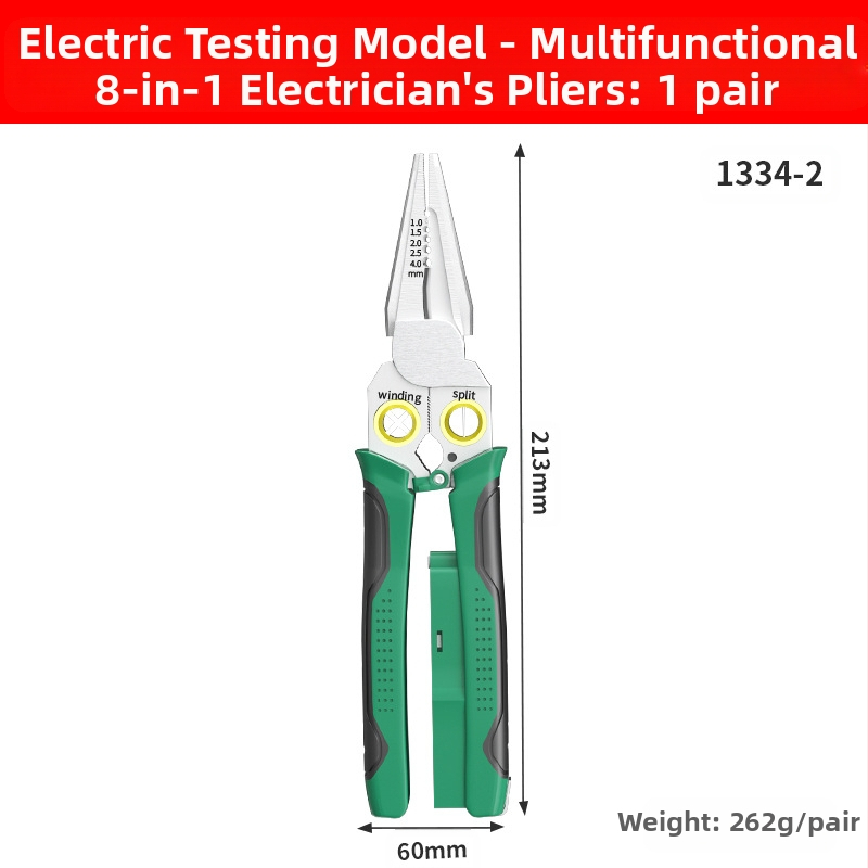 8-u-1 višenamjenska kliješta za mjerenje i skidanje izolacije žice, rezanje žice, izvlačenje žice, škare za žicu i kabele, kliješta za guljenje, kliješta za krimpovanje električnih žica