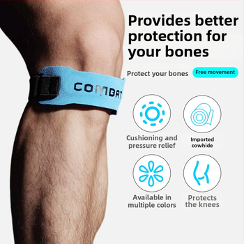 Δερμάτινη ταινία επιγονατίδας για τρέξιμο, επαγγελματικό άθλημα, προστατευτικό γονάτου μηνίσκου για άνδρες, σχοινί, skipping, μπάσκετ, μπάντμιντον, γυναικεία