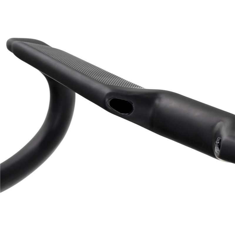 Kõrge tugevusega süsinikkiust pneumaatiline jalgratta painutuskäepide, mis purustab tuule painutuskäepideme sisemist käepidet libisemisvastaste osakestega