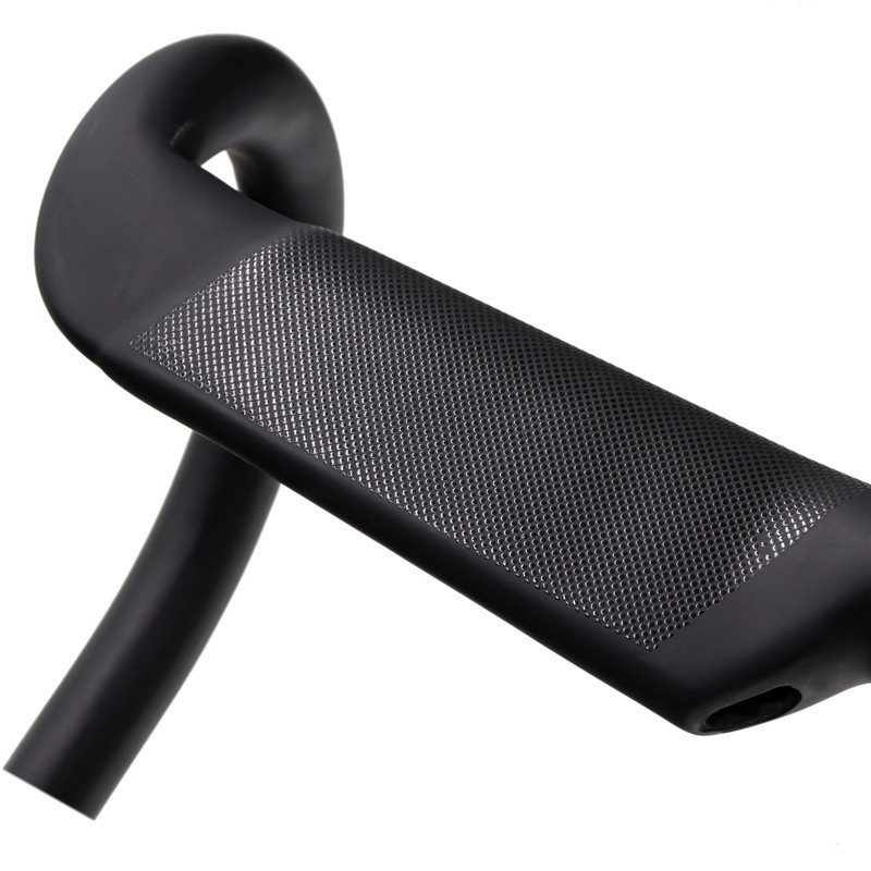 Kõrge tugevusega süsinikkiust pneumaatiline jalgratta painutuskäepide, mis purustab tuule painutuskäepideme sisemist käepidet libisemisvastaste osakestega