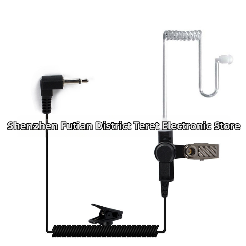 Αποσπώμενα ακουστικά 3,5 χιλιοστών με αγωγό αέρα μονής καμπύλης ακρόασης, ακουστικά μονής ακρόασης με μεγάλο πηνίο, ανεξάρτητο ηχείο, καθαρή ποιότητα ήχου