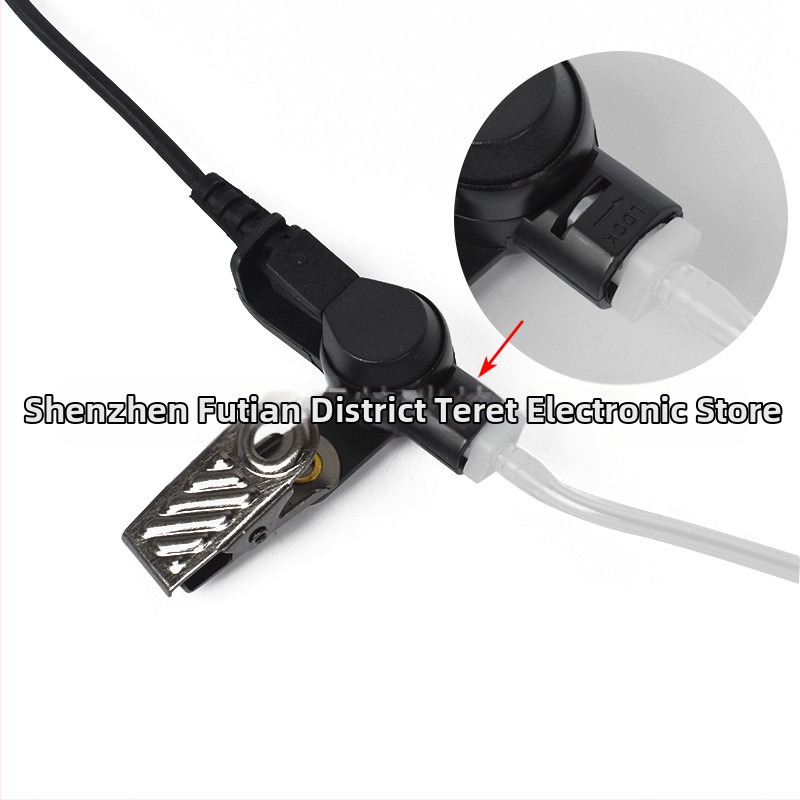 3.5MM единична слушалка с извивка на въздуховода, подвижни слушалки, единични слушалки, кабел с голяма бобина, независим високоговорител, ясно качество на звука