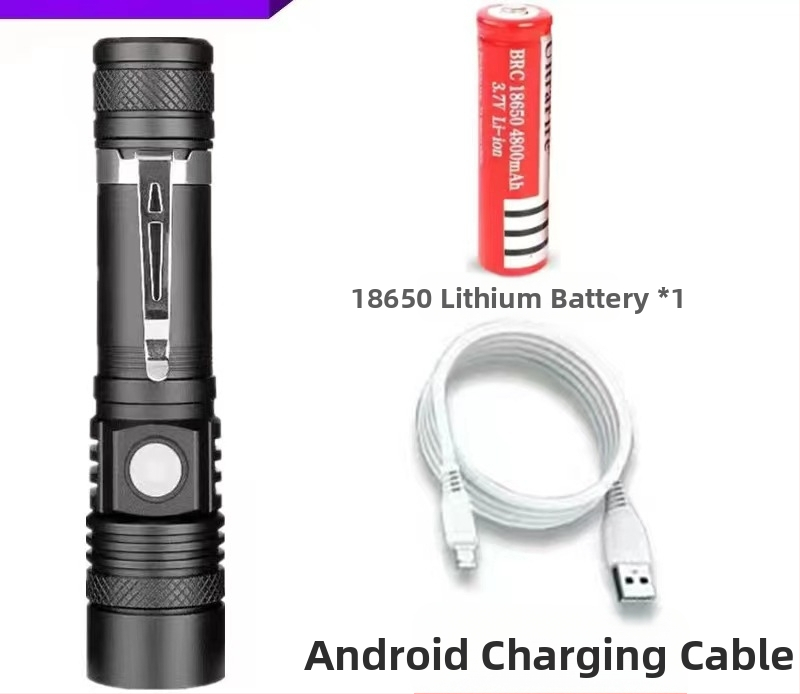 Naujas T6 tolimojo nuotolio žibintuvėlis su USB įkraunamu aliuminio lydinio teleskopiniu priartinimu, LED mini žibintuvėlis su gamykliniu išpardavimu