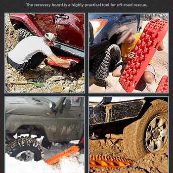 Karštai parduodama tarpvalstybinė automobilių visureigio lauko apsauga nuo spąstų, sniego nuosėdų, savitarnos gelbėjimo lenta, avarinė neslystanti pabėgimo lenta