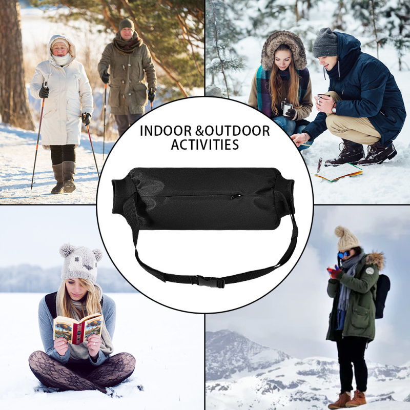 Piiriülene populaarne Amazoni jalgpalli käte soojendav kott vöökohale lukuga taskuga reguleeritava vööga õues kaasaskantav veekindel