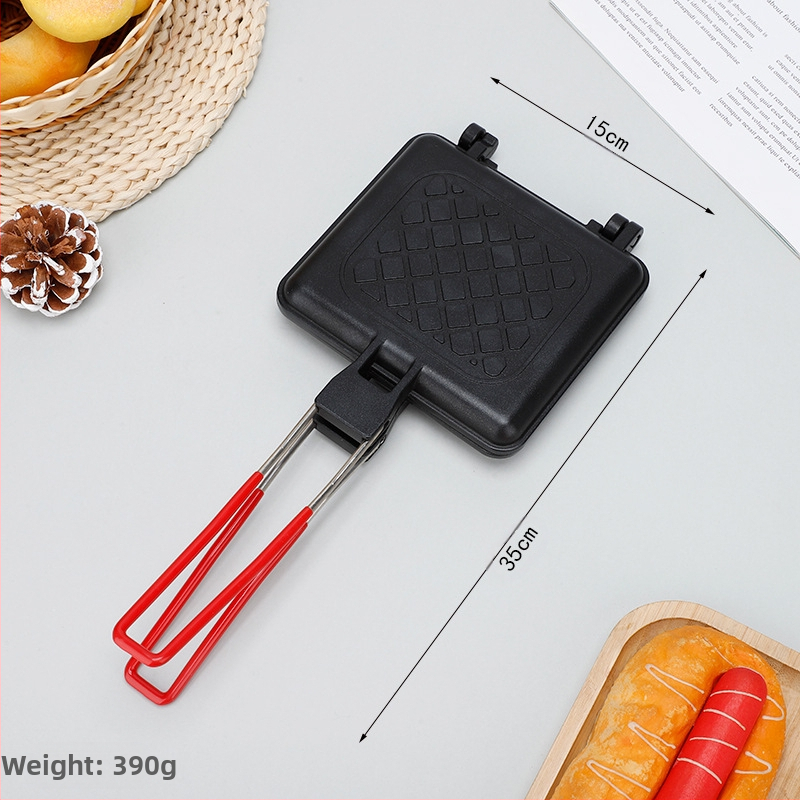 Határokon átnyúló kültéri levehető szendvics sütőforma kétoldalas tapadásmentes sütőforma gáz univerzális kenyérsütő forma