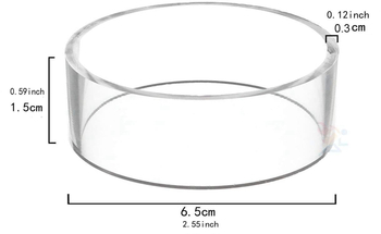 Διαφανής ακρυλική στρογγυλή θήκη για μπάλες, μπέιζμπολ, βόλεϊ, ποδόσφαιρο, τένις, μπιλιάρδο, μπόουλινγκ, βάση επίδειξης