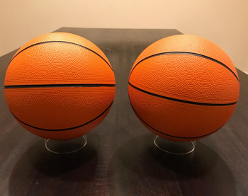 Прозрачна акрилна кръгла тава за топки, бейзбол, волейбол, футбол, тенис, билярд, боулинг, стойка за показване