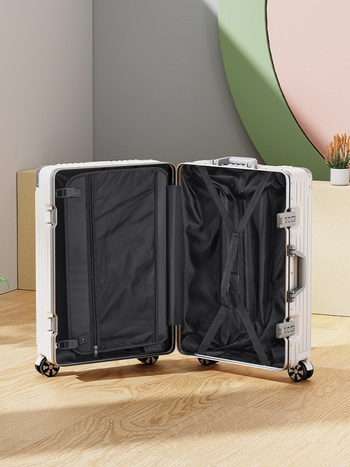 Θήκη καροτσιού αλουμινίου 20 ιντσών με βαλίτσα γενικής χρήσης με ρόδες, γυναικεία βαλίτσα ρετρό, κουτί κωδικού πρόσβασης φοιτητών 24 ιντσών, χονδρική αποσκευή