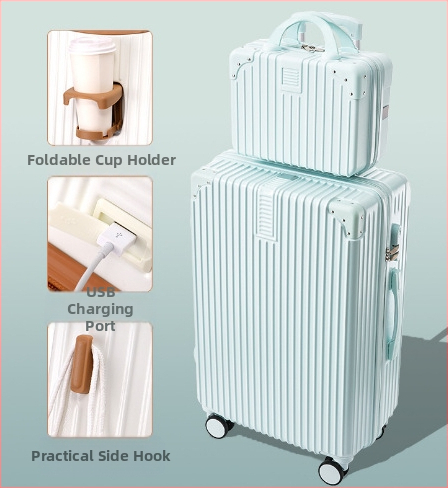 20 hüvelykes alumínium vázas kocsi tok univerzális kerekes bőrönd női bőrönd retro 24 hüvelykes diák jelszó doboz nagykereskedelmi poggyász