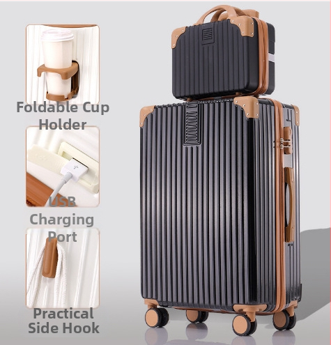 20 hüvelykes alumínium vázas kocsi tok univerzális kerekes bőrönd női bőrönd retro 24 hüvelykes diák jelszó doboz nagykereskedelmi poggyász