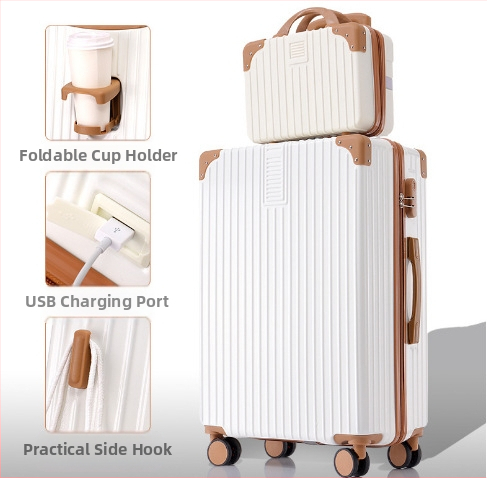 20 hüvelykes alumínium vázas kocsi tok univerzális kerekes bőrönd női bőrönd retro 24 hüvelykes diák jelszó doboz nagykereskedelmi poggyász