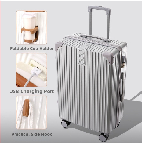 20 hüvelykes alumínium vázas kocsi tok univerzális kerekes bőrönd női bőrönd retro 24 hüvelykes diák jelszó doboz nagykereskedelmi poggyász