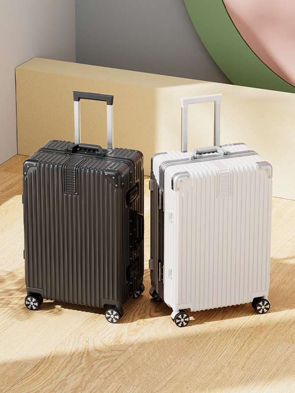 20 hüvelykes alumínium vázas kocsi tok univerzális kerekes bőrönd női bőrönd retro 24 hüvelykes diák jelszó doboz nagykereskedelmi poggyász