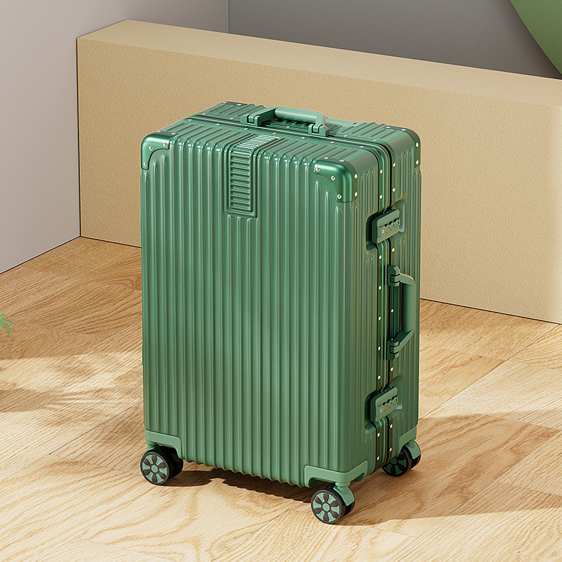 20 hüvelykes alumínium vázas kocsi tok univerzális kerekes bőrönd női bőrönd retro 24 hüvelykes diák jelszó doboz nagykereskedelmi poggyász