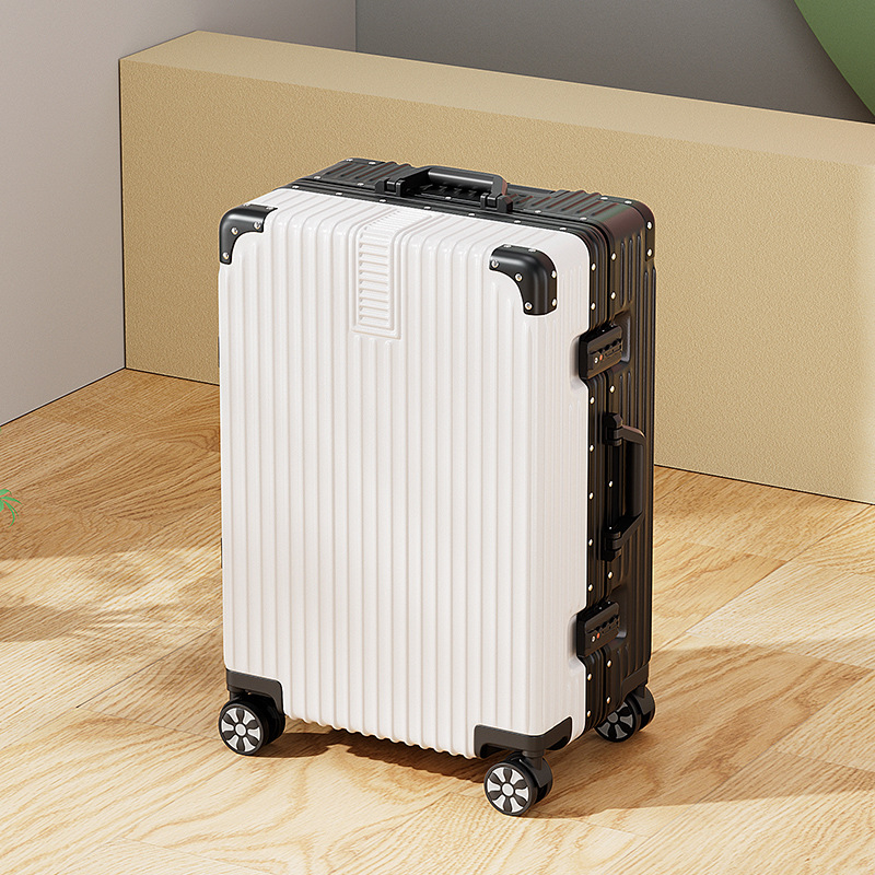 20 hüvelykes alumínium vázas kocsi tok univerzális kerekes bőrönd női bőrönd retro 24 hüvelykes diák jelszó doboz nagykereskedelmi poggyász