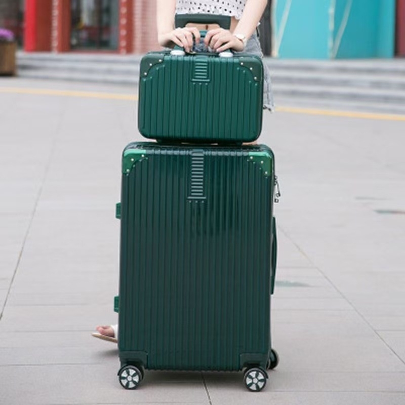 20 hüvelykes alumínium vázas kocsi tok univerzális kerekes bőrönd női bőrönd retro 24 hüvelykes diák jelszó doboz nagykereskedelmi poggyász