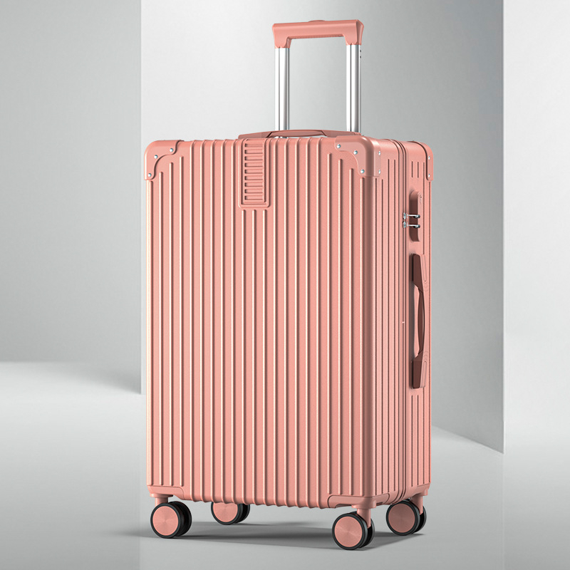 20 hüvelykes alumínium vázas kocsi tok univerzális kerekes bőrönd női bőrönd retro 24 hüvelykes diák jelszó doboz nagykereskedelmi poggyász