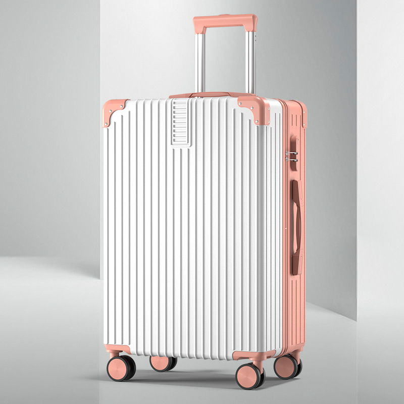 20 hüvelykes alumínium vázas kocsi tok univerzális kerekes bőrönd női bőrönd retro 24 hüvelykes diák jelszó doboz nagykereskedelmi poggyász