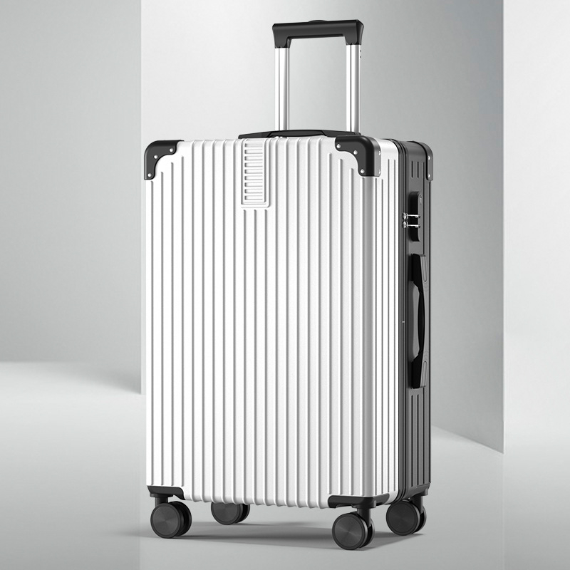 20 hüvelykes alumínium vázas kocsi tok univerzális kerekes bőrönd női bőrönd retro 24 hüvelykes diák jelszó doboz nagykereskedelmi poggyász