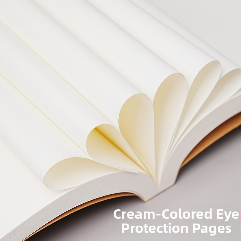 Kraft papierový obal na študentský zápisník, praktický návrh knihy, retro poznámkový blok, veľká kniha na maľovanie, prázdna papierová kniha