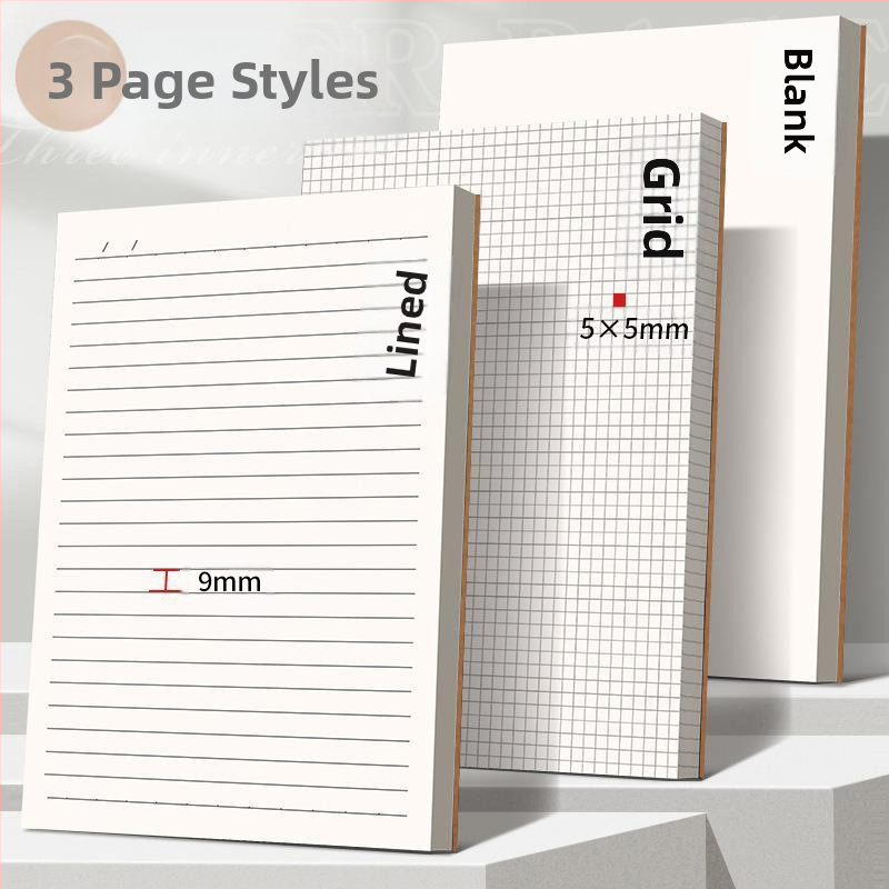 Zápisník Wright A4, horizontálny riadok, kraftový papier, kancelársky lepiaci papier, väzba A5, malý zápisník B5, hrubý zápisník