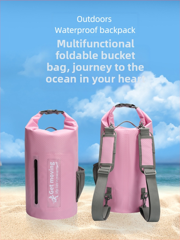 Süsinikkiust veekindel kott kaasaskantav ämbrikott veekindel kott ranna triiviv ujumiskott õueseljakott