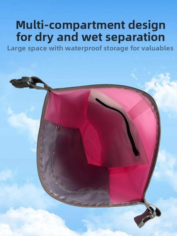 Водоустойчива чанта от въглеродни влакна, преносима чанта с кофа, водоустойчива чанта, плажна чанта за плуване, раница за открито