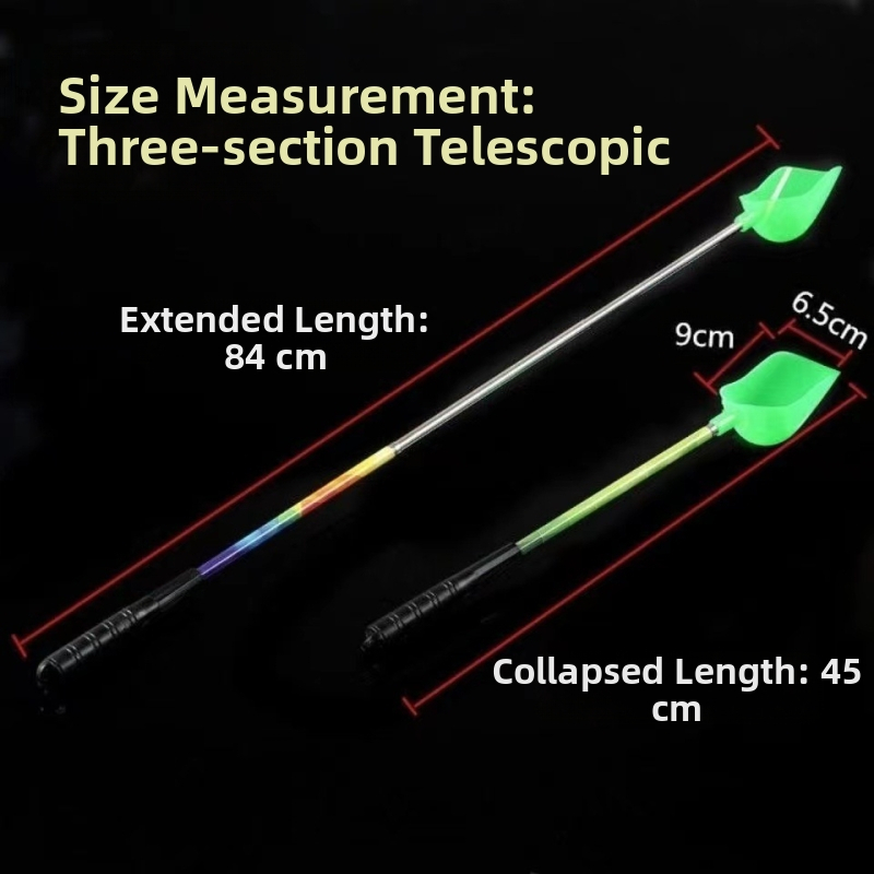 Телескопична риболовна лъжица 3 цвята от неръждаема стомана, риболовна лъжица, лъжица за стръв, лъжица за риболовна стръв, лъжица за риболовна стръв
