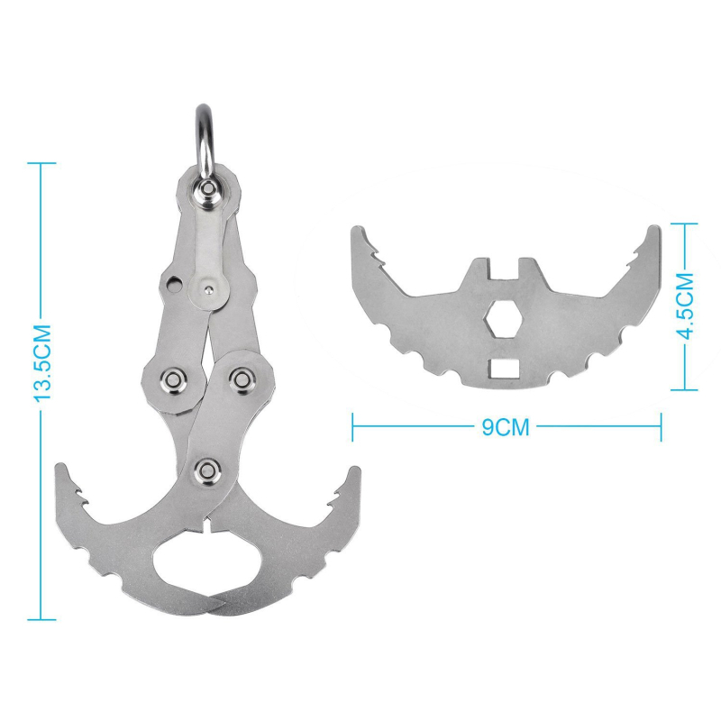 Фабрична директна външна кука от неръждаема стомана, летяща тигрова кука, кука за катерене за диви животни, сгъваема кука за оцеляване