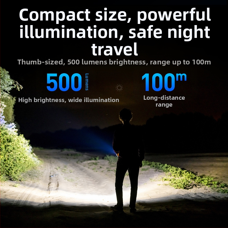 Philips Keychain Light Strong Light Акумулаторна фенерче за външен студент, многофункционална преносима мини работна светлина