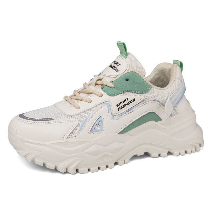 Tavaszi és nyári új sportcipők apáknak, női hétköznapi cipők, alacsony szárú sportcipők, lapos talpú platformcipők, könnyű cipők