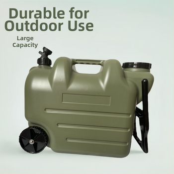 Rūpnīcas tiešās piegādes kempinga āra PE spainis ar pārnēsājamu vilkšanas stieni, liela ūdens uzglabāšanas automašīnas dzeramā ūdens uzglabāšanas tvertne