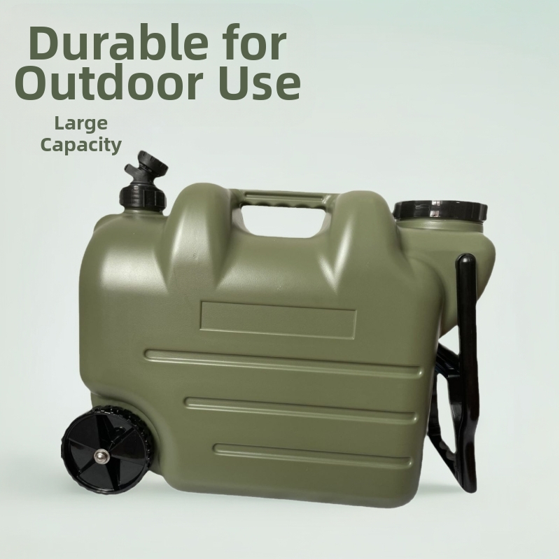 Rūpnīcas tiešās piegādes kempinga āra PE spainis ar pārnēsājamu vilkšanas stieni, liela ūdens uzglabāšanas automašīnas dzeramā ūdens uzglabāšanas tvertne