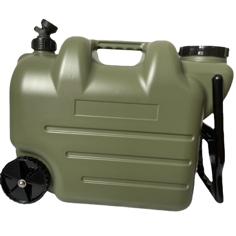 Rūpnīcas tiešās piegādes kempinga āra PE spainis ar pārnēsājamu vilkšanas stieni, liela ūdens uzglabāšanas automašīnas dzeramā ūdens uzglabāšanas tvertne