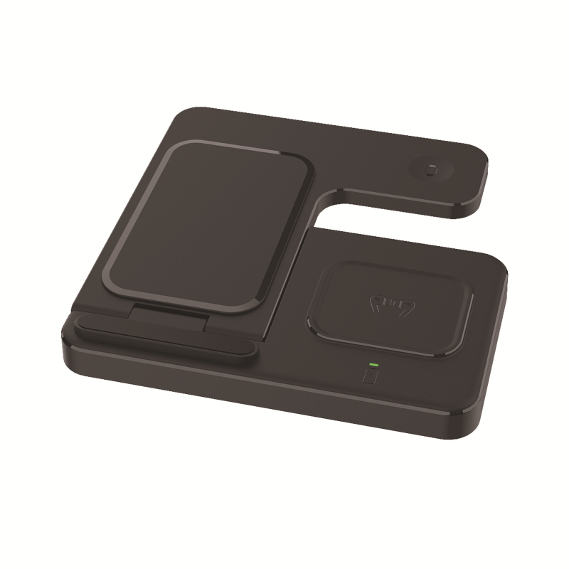 Uus juhtmevaba laadija 15W kiirlaadimine Apple`i mobiiltelefonide kellade peakomplekti kolm-ühes juhtmevaba laadija tootjatele