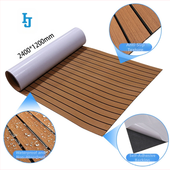 Pārrobežu EVA imitācijas tīkkoka jahtu klāja pretslīdes paklājiņš pret ultravioleto starojumu, berzes ūdensnecaurlaidīga izolācija