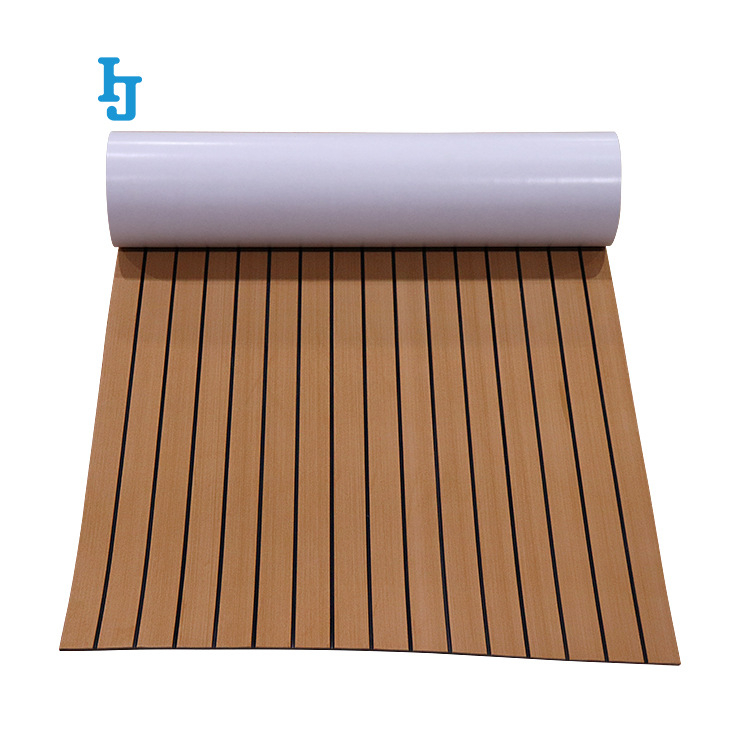 Pārrobežu EVA imitācijas tīkkoka jahtu klāja pretslīdes paklājiņš pret ultravioleto starojumu, berzes ūdensnecaurlaidīga izolācija