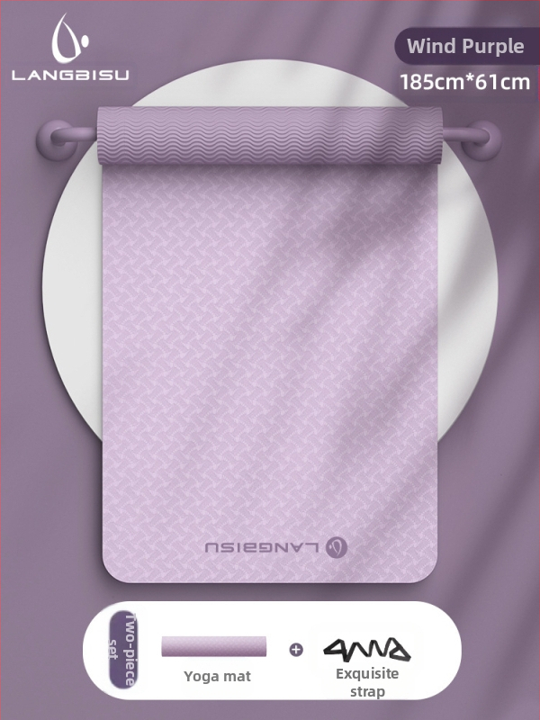 Jógaszőnyeg Fitness Mat Extra Nagy Extra Széles Extra Vastag TPE Csúszásgátló Lengéscsillapító Csendes Jógaszőnyeg Nőknek