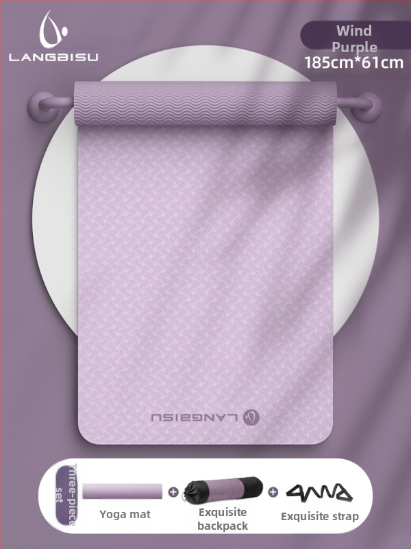 Jógaszőnyeg Fitness Mat Extra Nagy Extra Széles Extra Vastag TPE Csúszásgátló Lengéscsillapító Csendes Jógaszőnyeg Nőknek