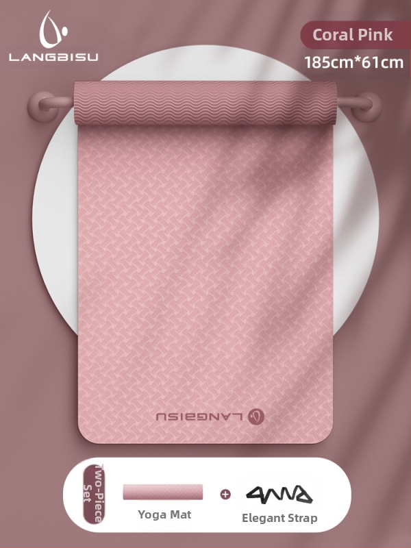Jógaszőnyeg Fitness Mat Extra Nagy Extra Széles Extra Vastag TPE Csúszásgátló Lengéscsillapító Csendes Jógaszőnyeg Nőknek