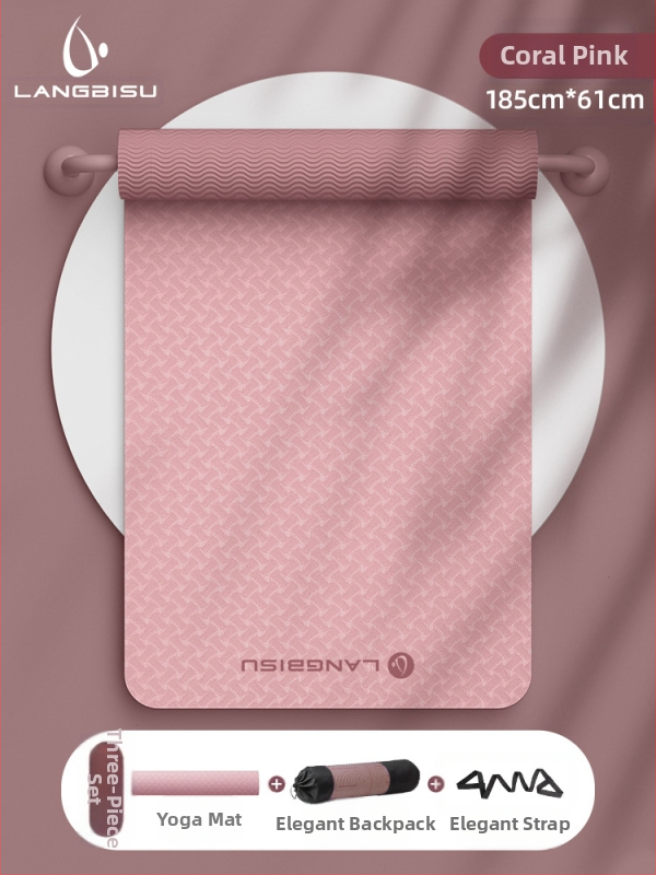 Jógaszőnyeg Fitness Mat Extra Nagy Extra Széles Extra Vastag TPE Csúszásgátló Lengéscsillapító Csendes Jógaszőnyeg Nőknek