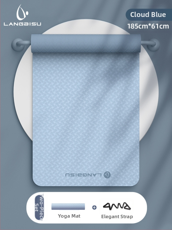 Jógaszőnyeg Fitness Mat Extra Nagy Extra Széles Extra Vastag TPE Csúszásgátló Lengéscsillapító Csendes Jógaszőnyeg Nőknek