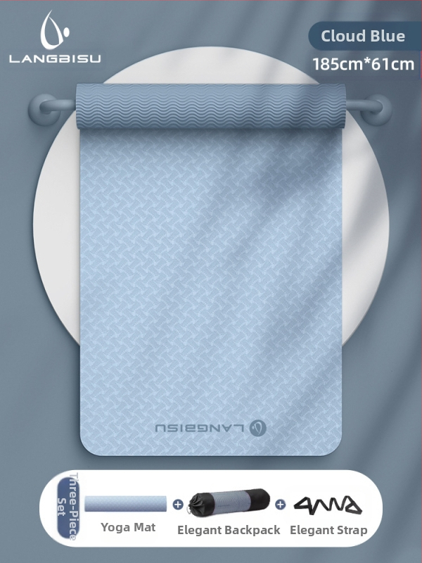 Jógaszőnyeg Fitness Mat Extra Nagy Extra Széles Extra Vastag TPE Csúszásgátló Lengéscsillapító Csendes Jógaszőnyeg Nőknek