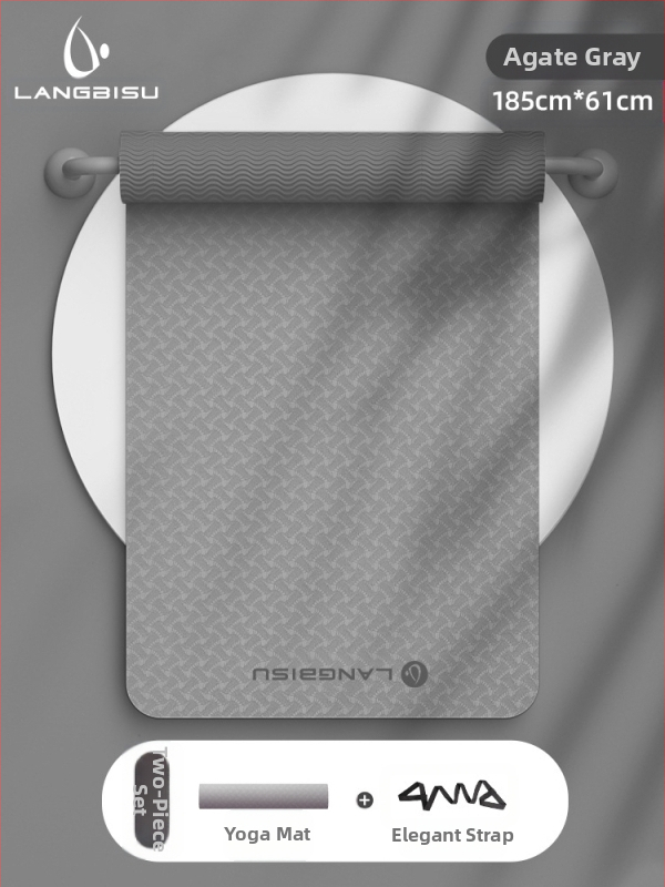 Jógaszőnyeg Fitness Mat Extra Nagy Extra Széles Extra Vastag TPE Csúszásgátló Lengéscsillapító Csendes Jógaszőnyeg Nőknek