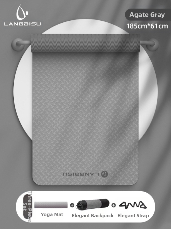 Jógaszőnyeg Fitness Mat Extra Nagy Extra Széles Extra Vastag TPE Csúszásgátló Lengéscsillapító Csendes Jógaszőnyeg Nőknek