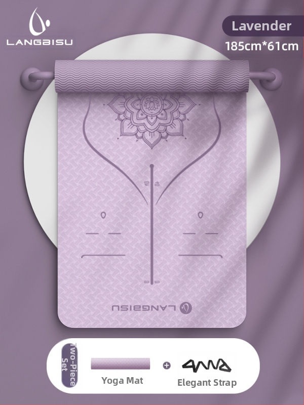 Jógaszőnyeg Fitness Mat Extra Nagy Extra Széles Extra Vastag TPE Csúszásgátló Lengéscsillapító Csendes Jógaszőnyeg Nőknek